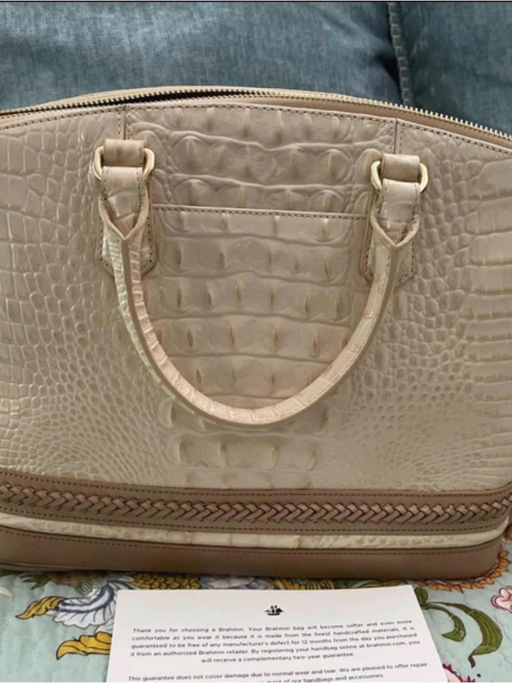 Brahmin Duxbury Satchel Sunglow Dalton